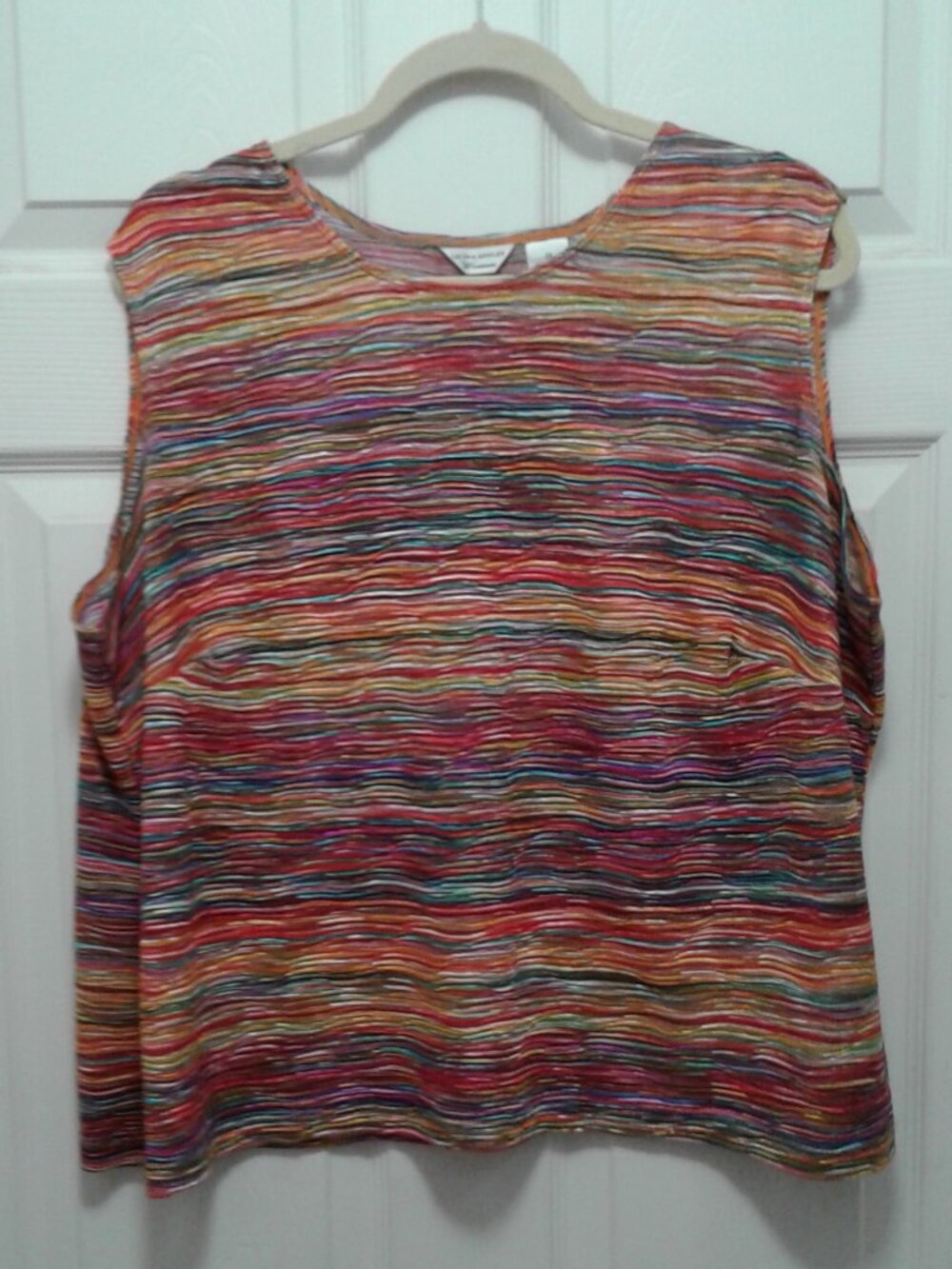 Laura Ashley Multicolor Sleeveless Top  Size 2x